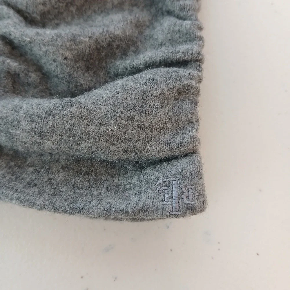 Lauren Ralph Lauren Gloves Women Large Gray Wool Winter Warm Classic Soft